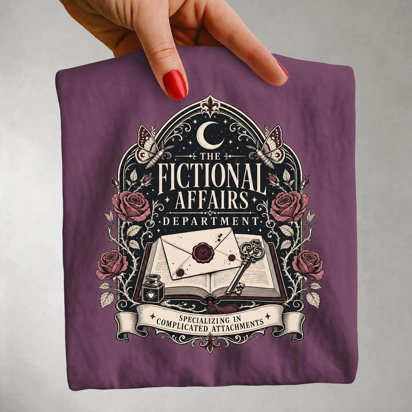 Fictional Affairs Department T-Shirt — Vintage Book Lover Graphic Tee