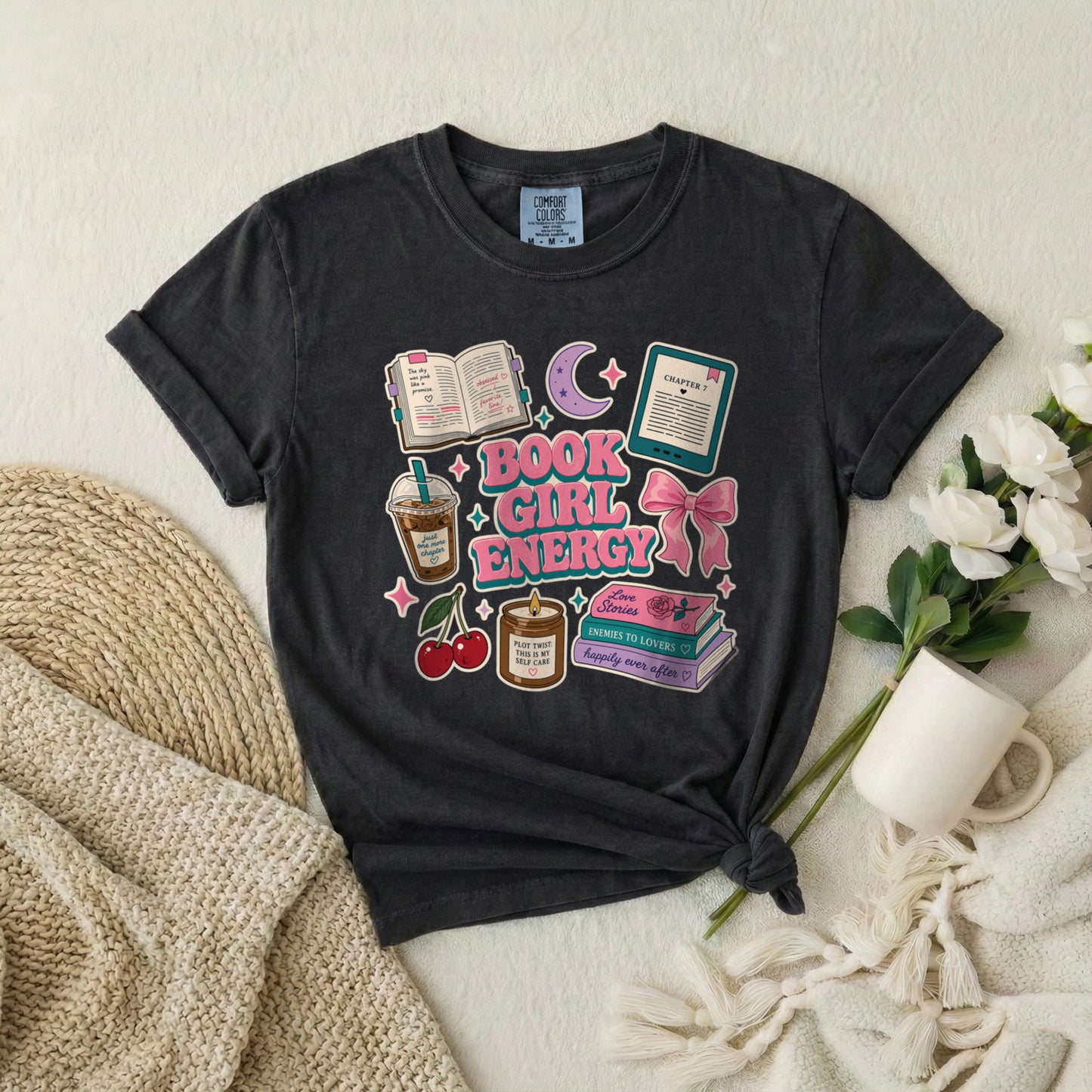 Book Girl Energy T-Shirt