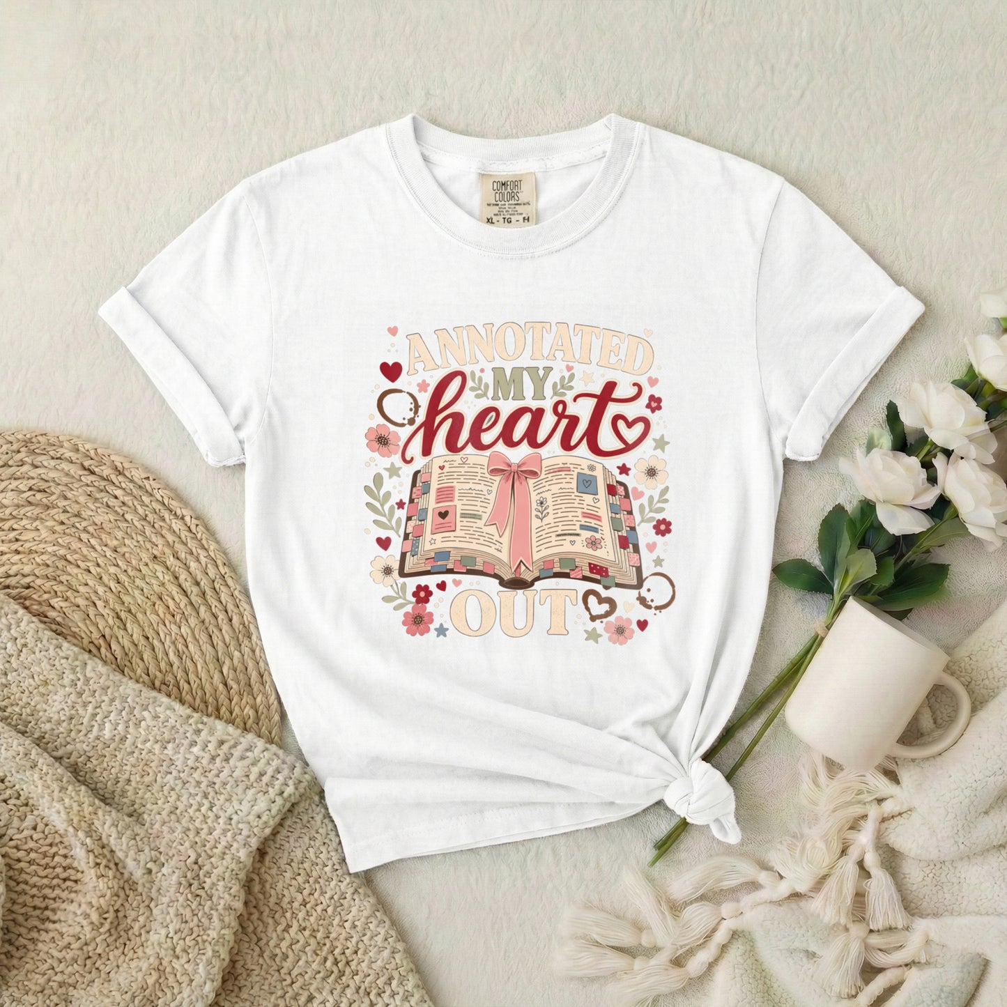Annotated My Heart Out T-Shirt — Cute Book Lover Graphic Tee