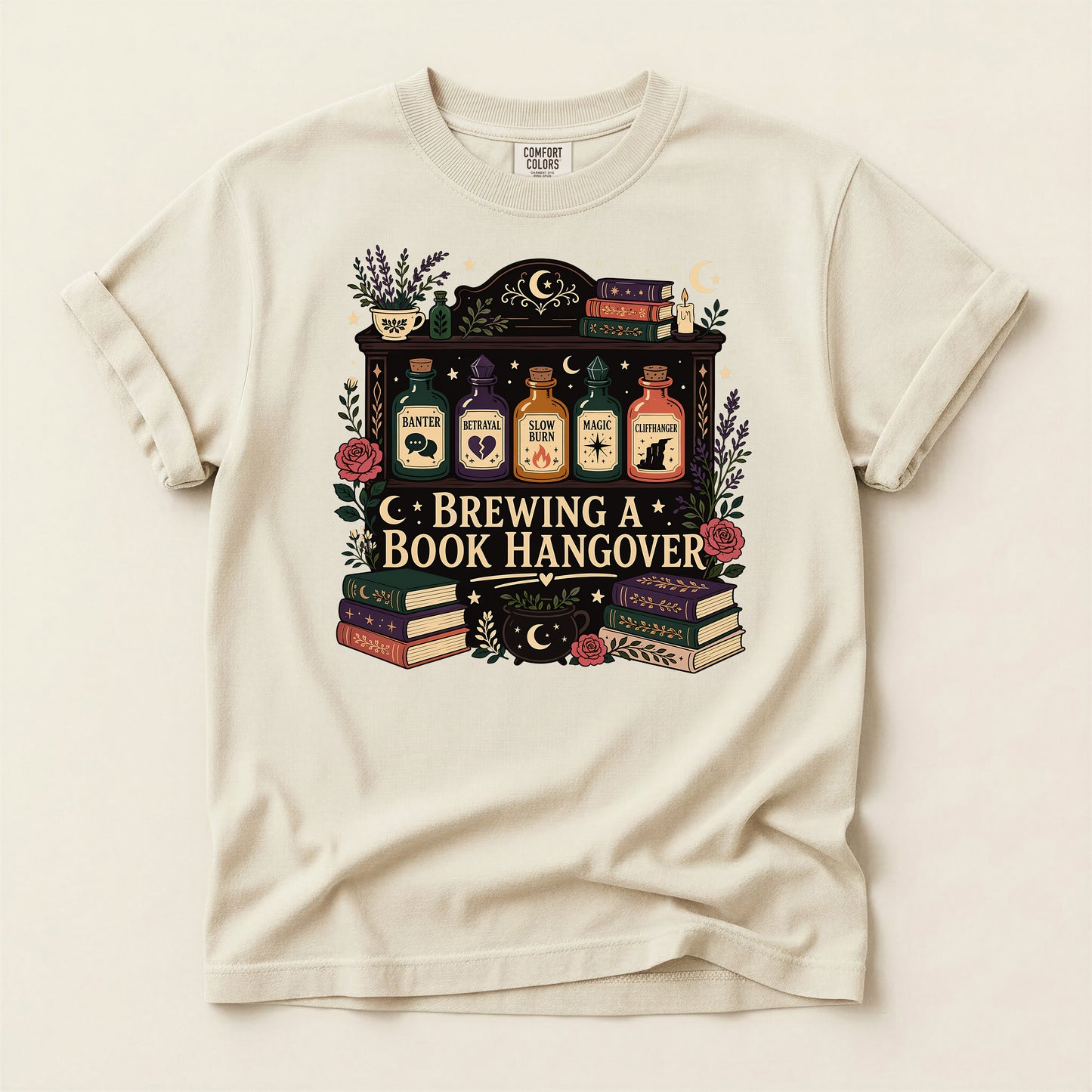 Brewing a Book Hangover T-Shirt