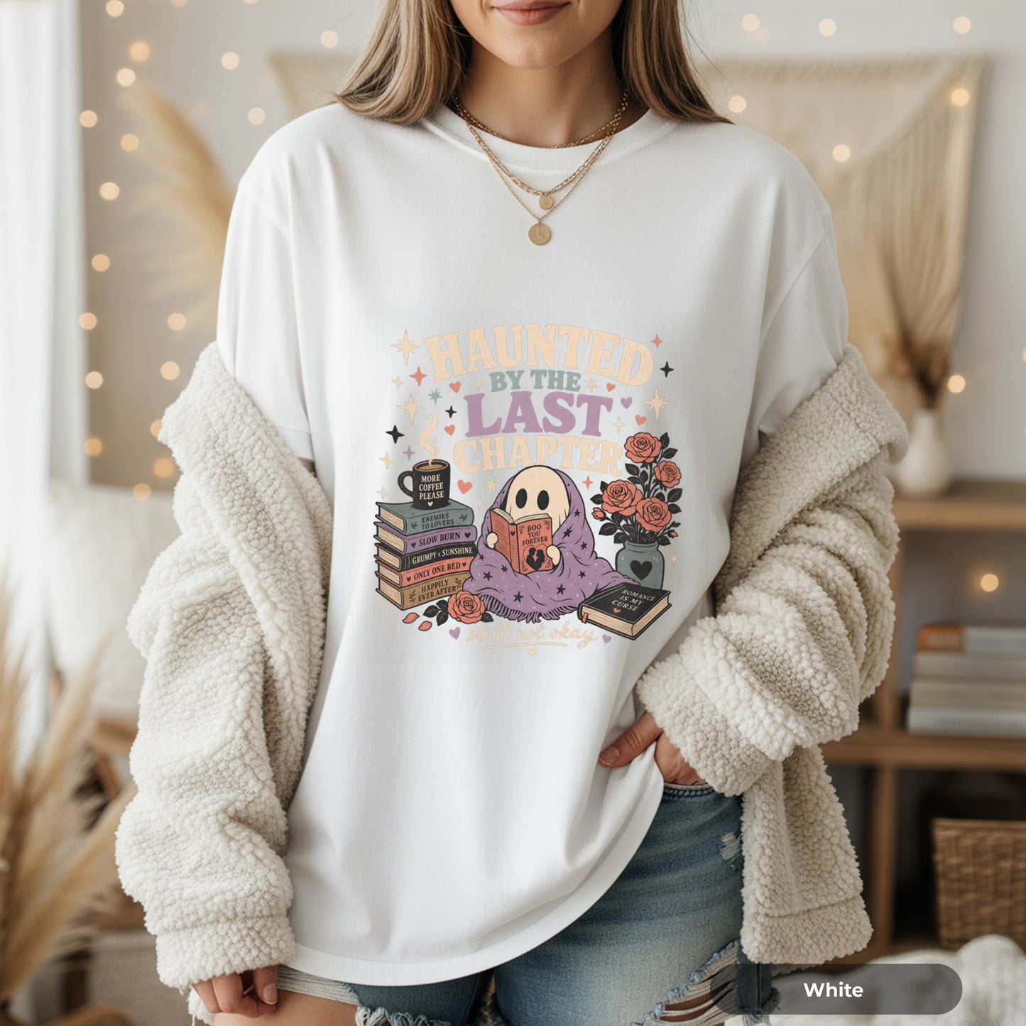 Haunted by the Last Chapter T‑Shirt