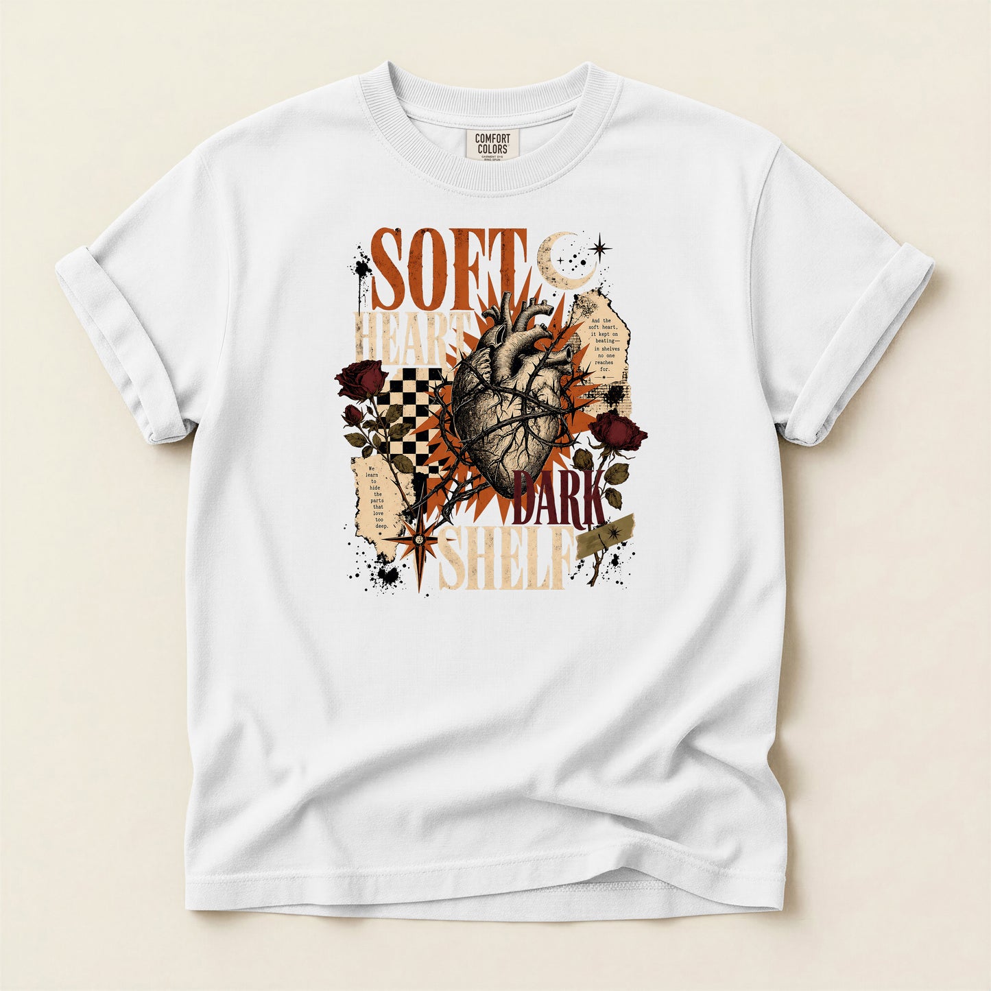 Soft Heart Anatomical Tee — Vintage Gothic Graphic T-Shirt