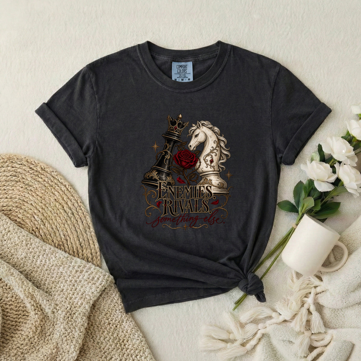 Chess Knights 'Enemies & Rivals' Graphic T-Shirt