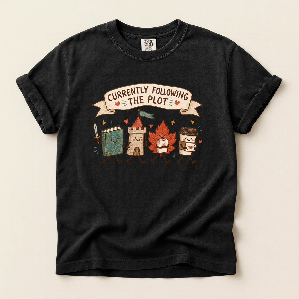 Currently Following the Plot Funny Bookish T-Shirt