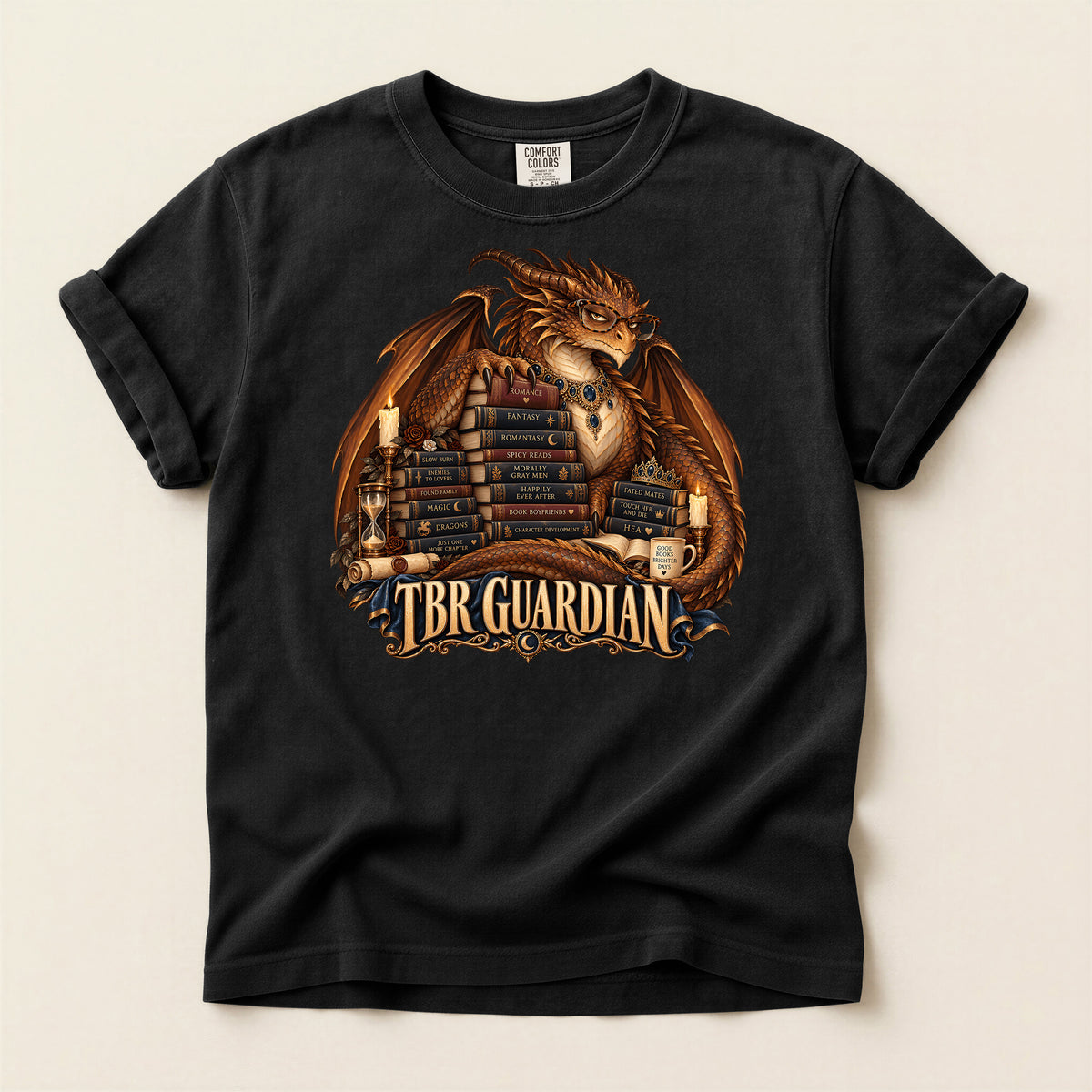 TBR Guardian Dragon Fantasy Book Lover