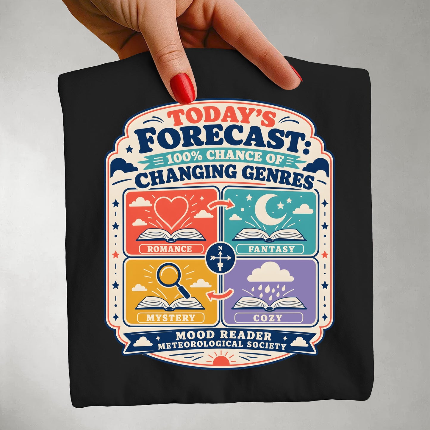 Today's Forecast: 100% Chance of Changing Genres Graphic Tee