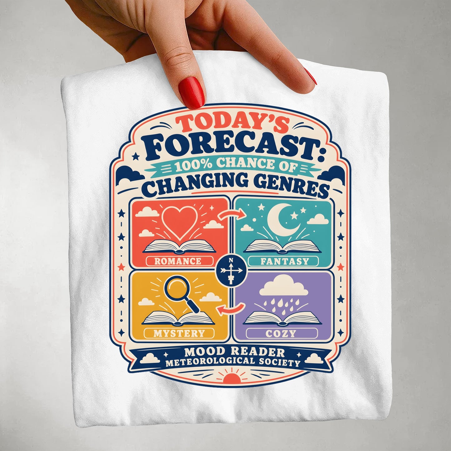 Today's Forecast: 100% Chance of Changing Genres Graphic Tee