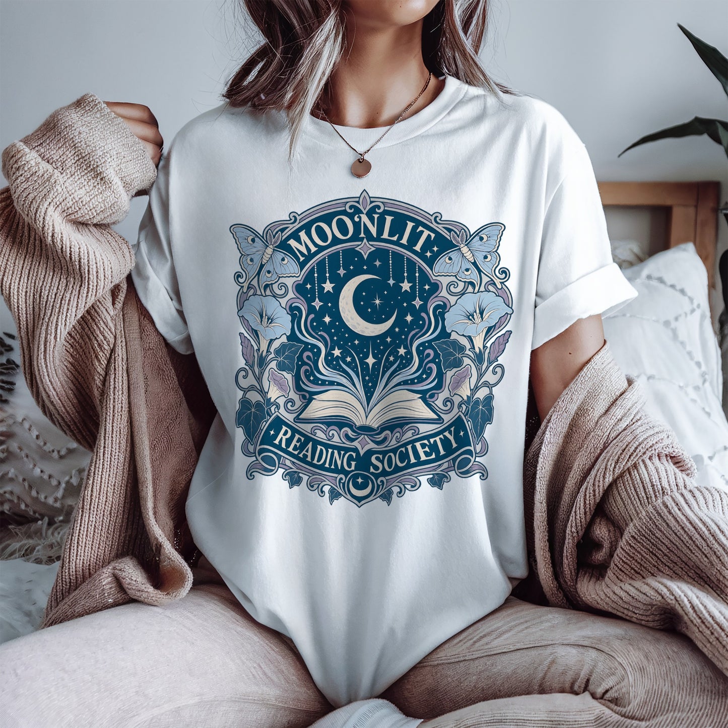 Moonlit Reading Society T-Shirt