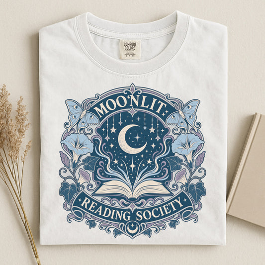 Moonlit Reading Society T-Shirt