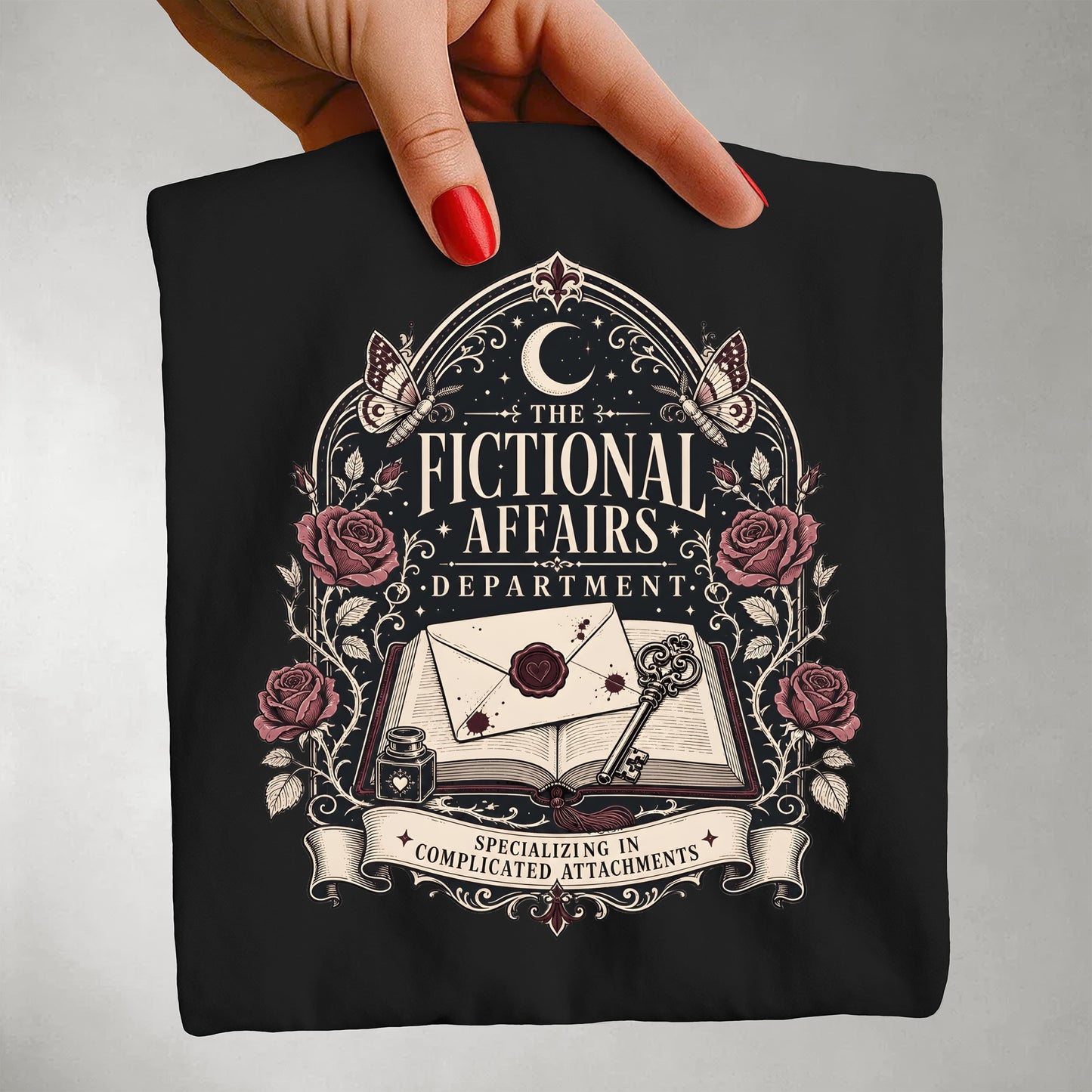Fictional Affairs Department T-Shirt — Vintage Book Lover Graphic Tee