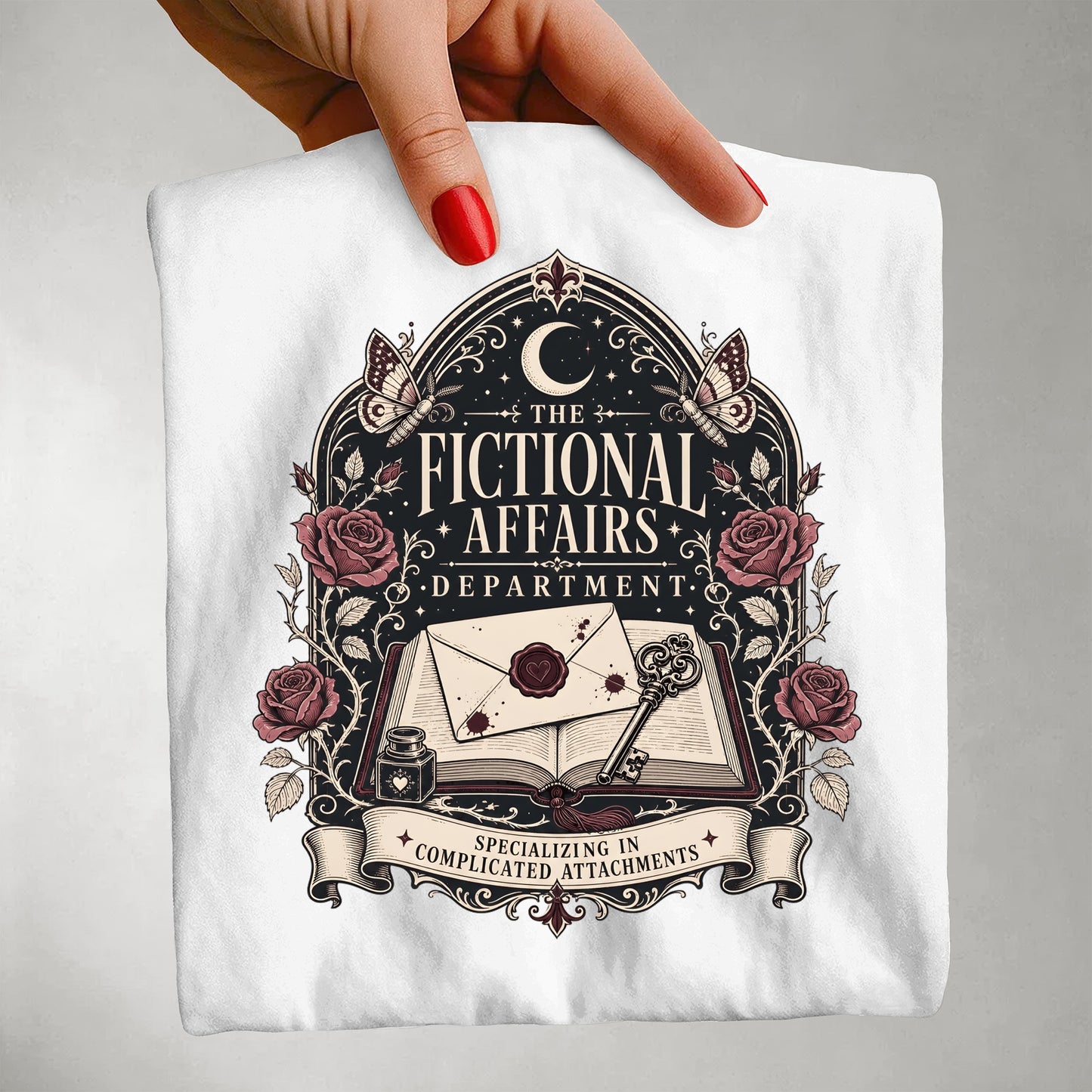 Fictional Affairs Department T-Shirt — Vintage Book Lover Graphic Tee