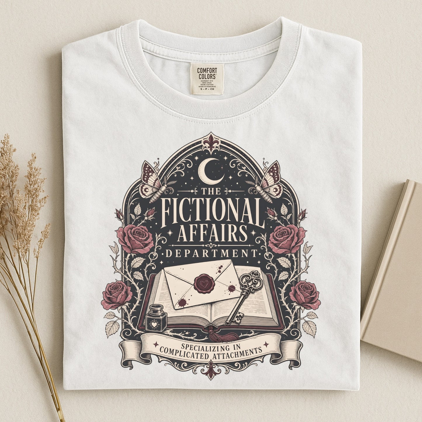 Fictional Affairs Department T-Shirt — Vintage Book Lover Graphic Tee