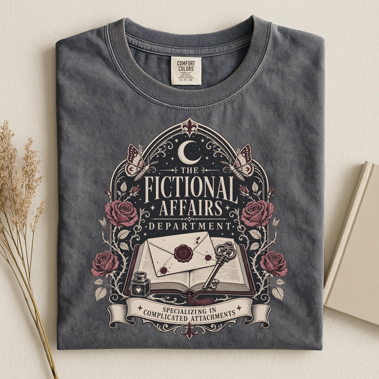 Fictional Affairs Department T-Shirt — Vintage Book Lover Graphic Tee