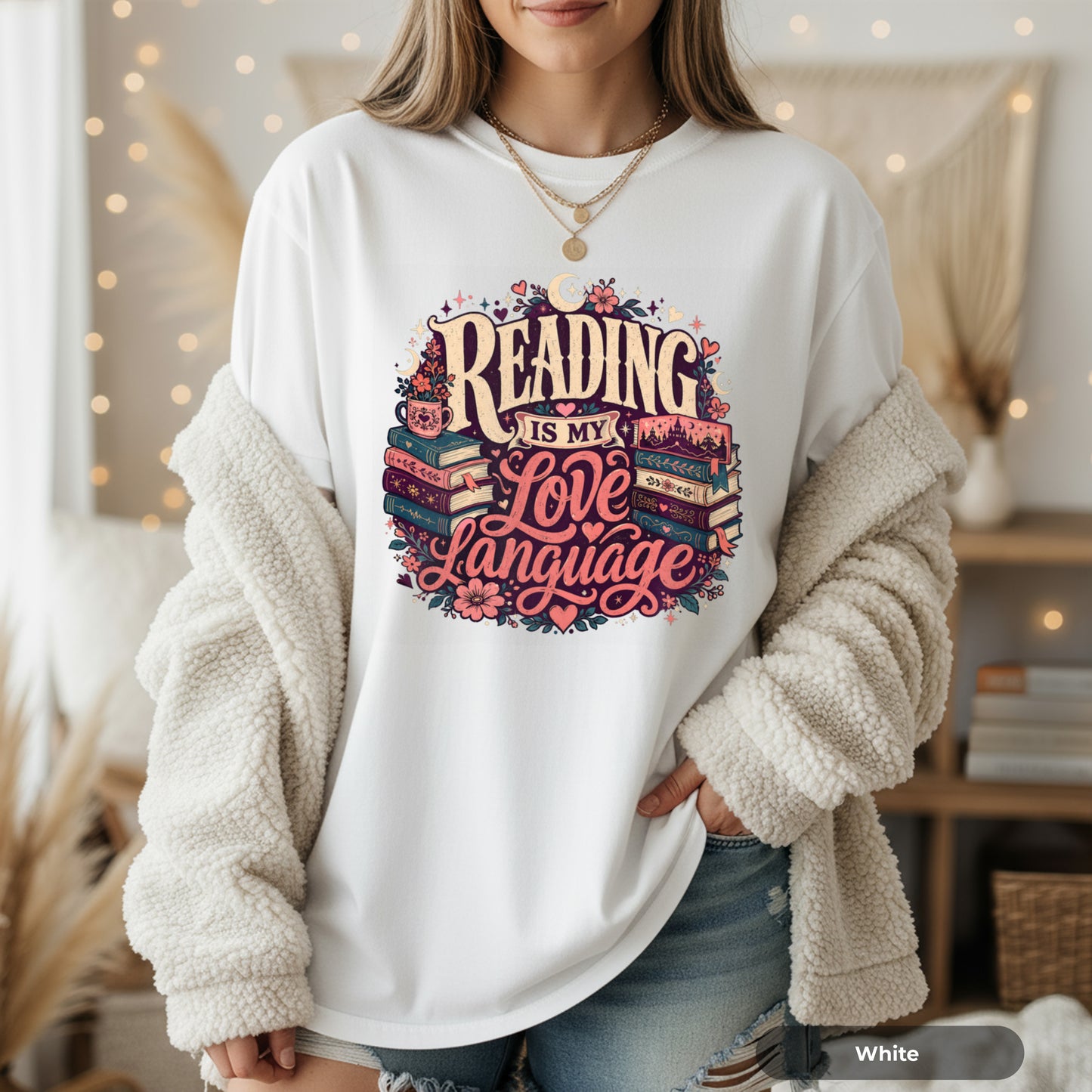 Reading Is My Love Language T-Shirt