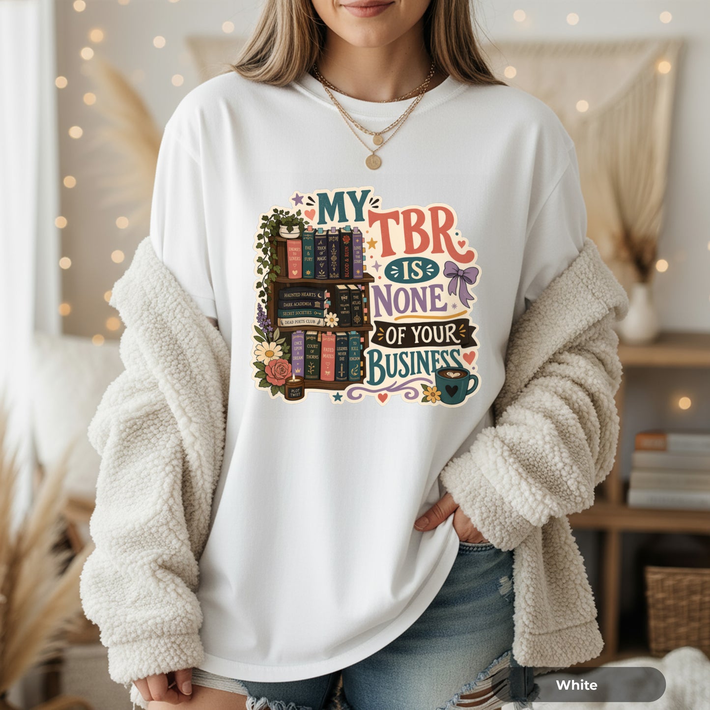 My TBR Is None of Your Business- Book Lover Graphic Tee