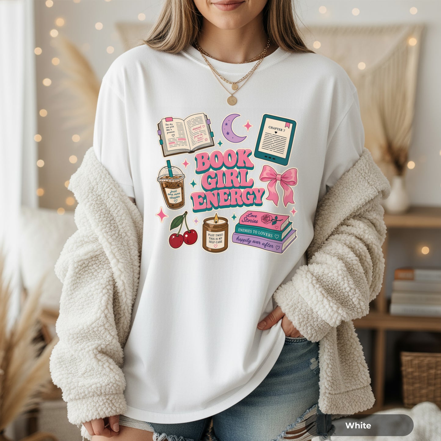 Book Girl Energy T-Shirt