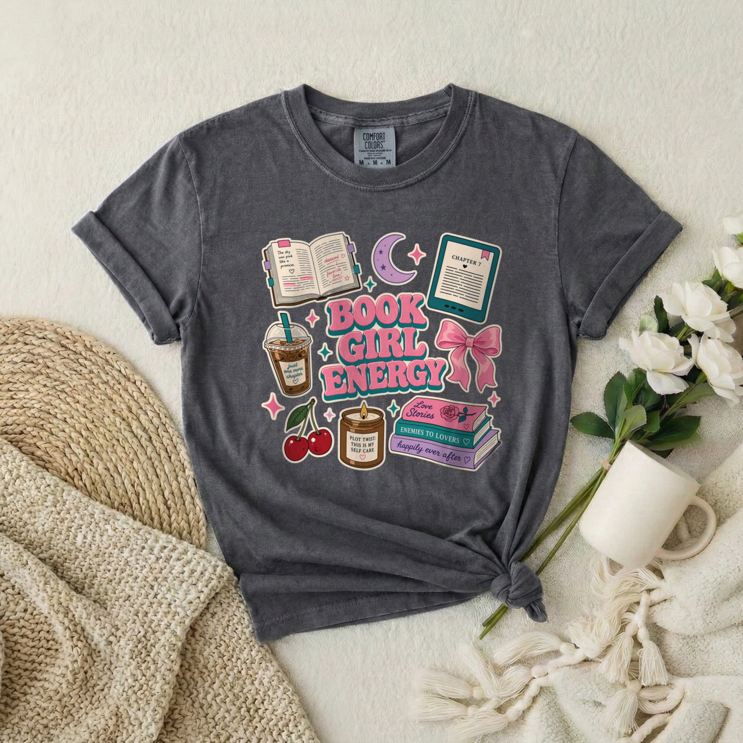 Book Girl Energy T-Shirt