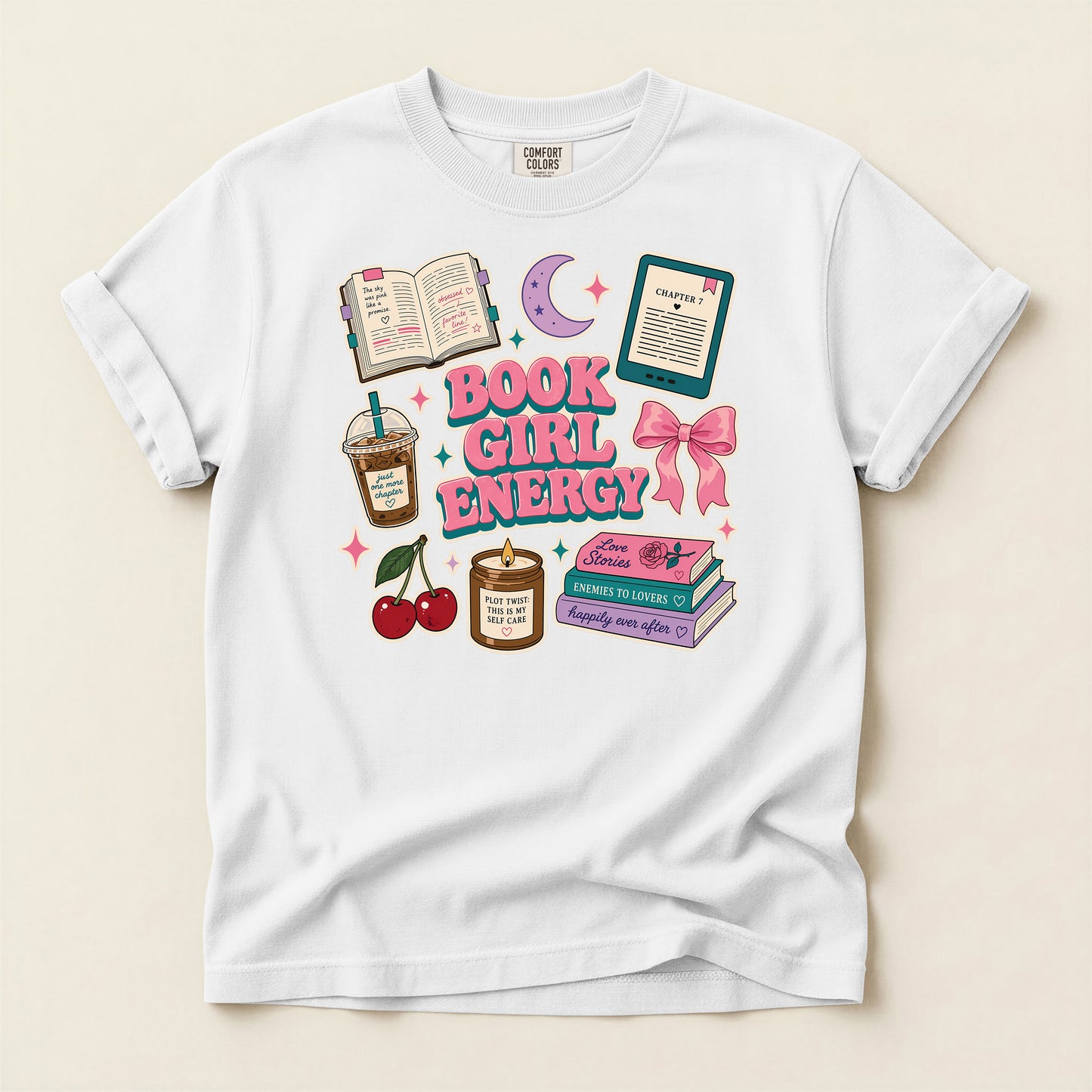 Book Girl Energy T-Shirt