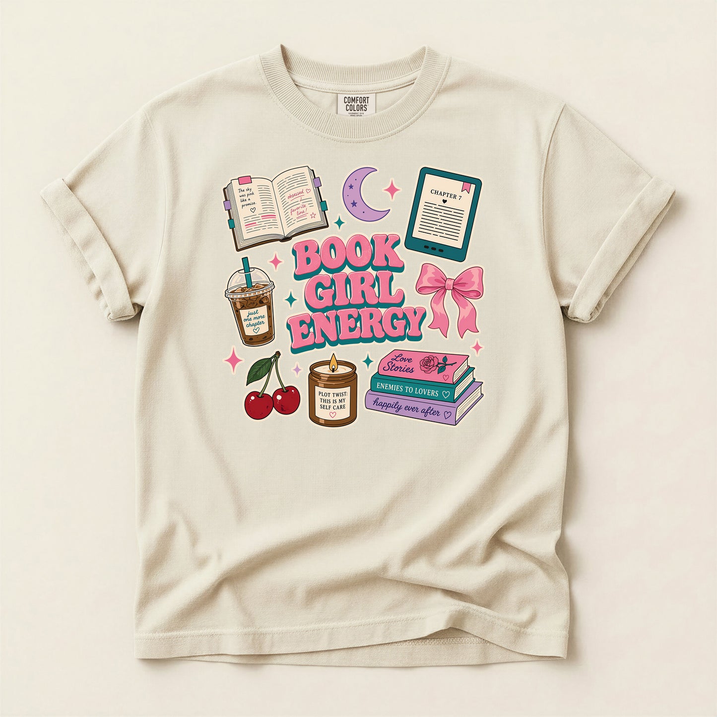Book Girl Energy T-Shirt
