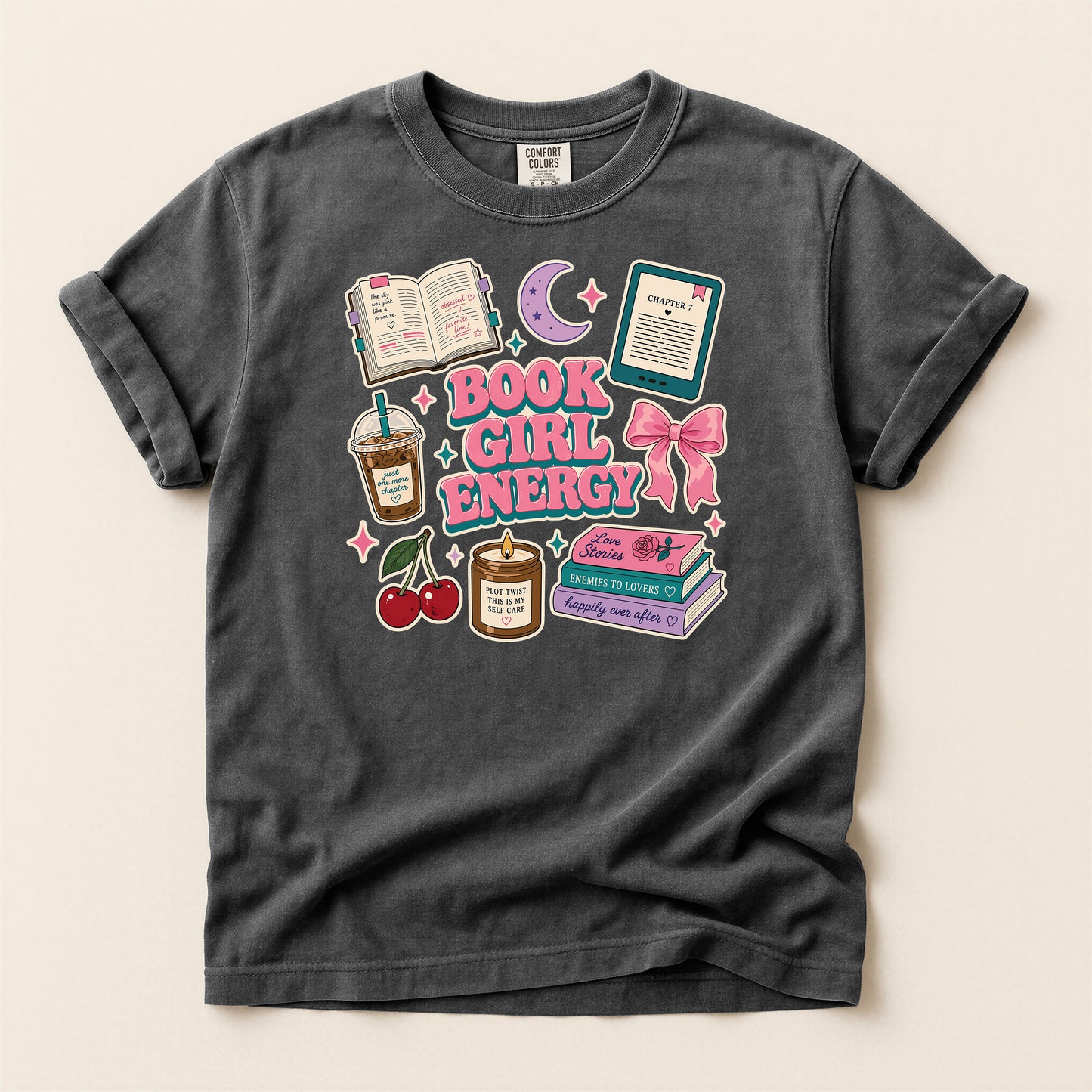 Book Girl Energy T-Shirt