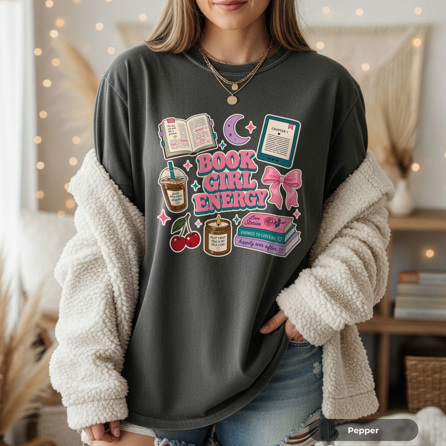 Book Girl Energy T-Shirt