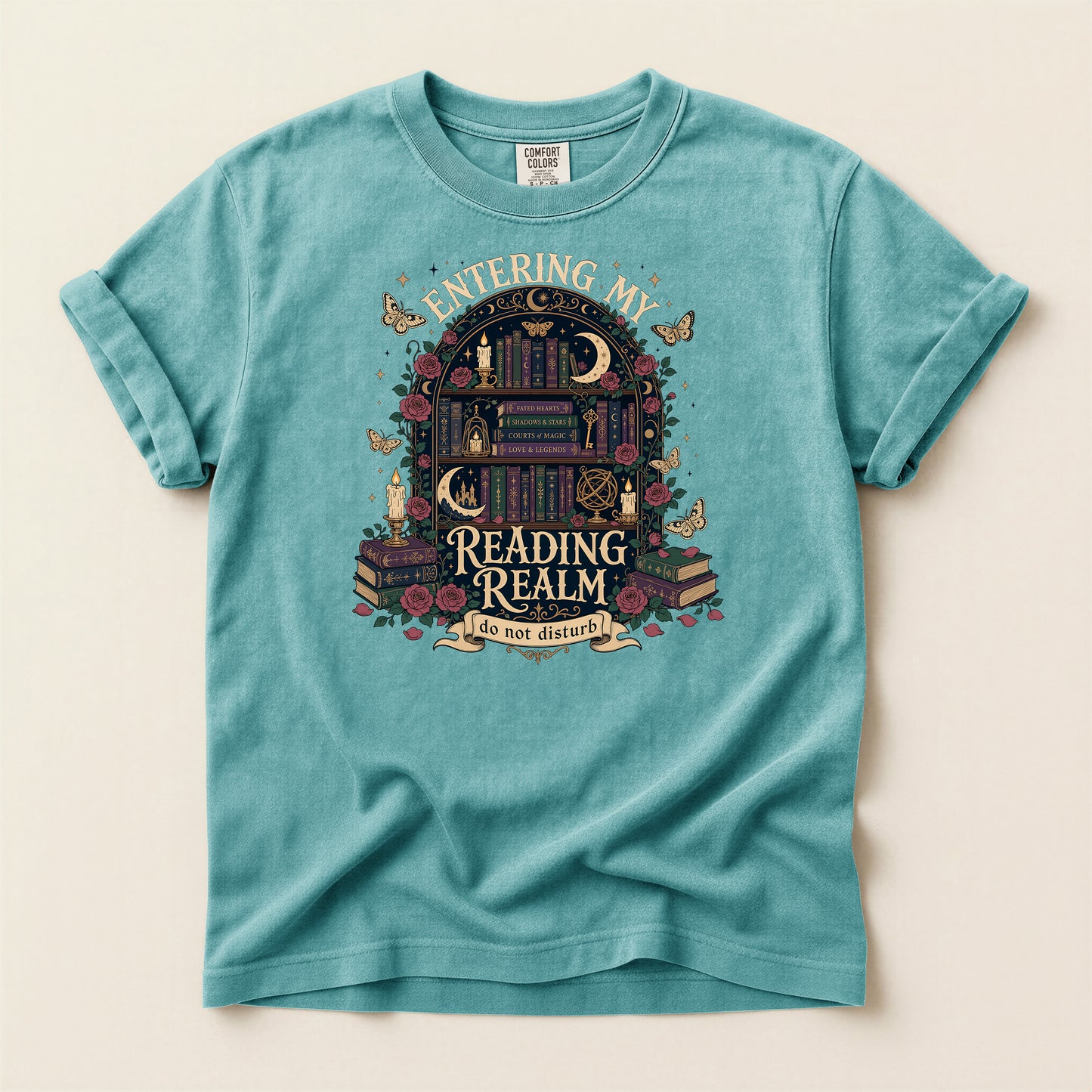Reading Realm T-Shirt — "Entering My Reading Realm (Do Not Disturb)" Booklover Tee