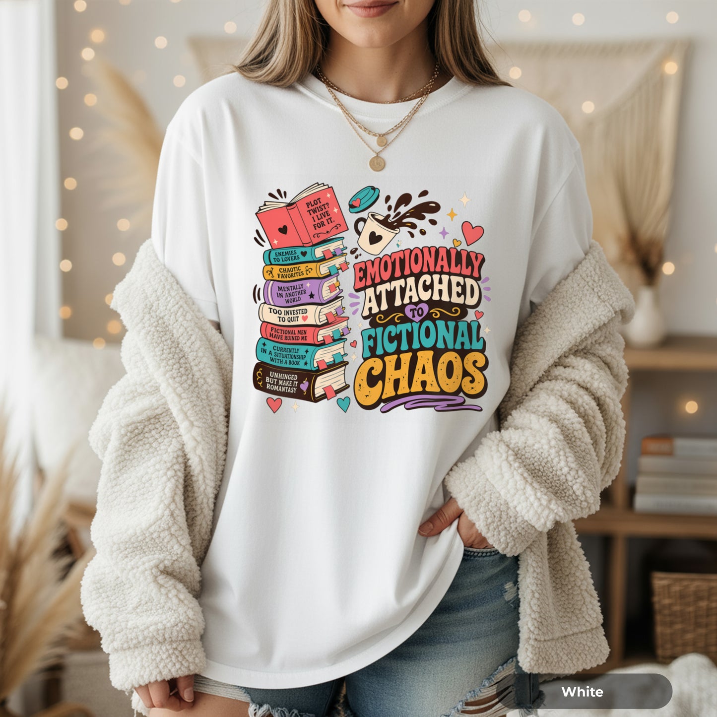 Emotionally Attached to Fictional Chaos T-Shirt