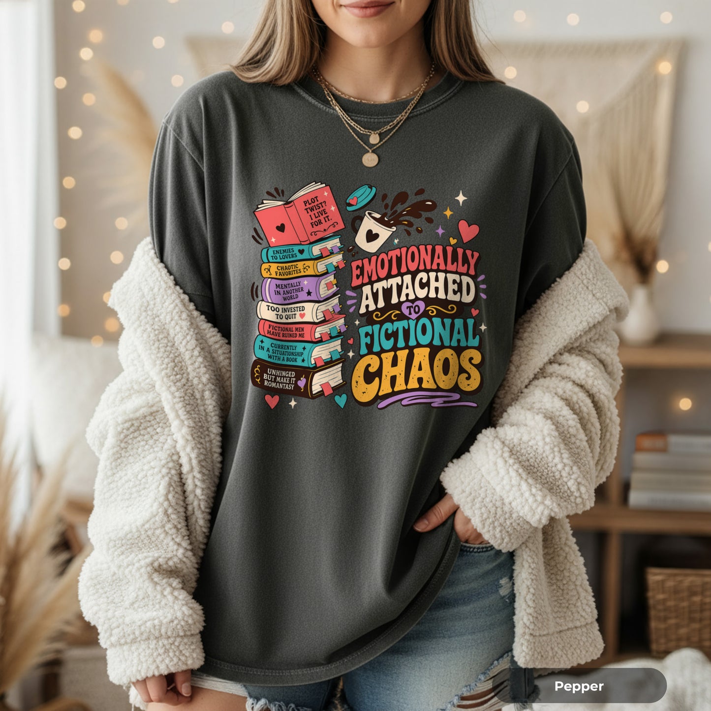 Emotionally Attached to Fictional Chaos T-Shirt