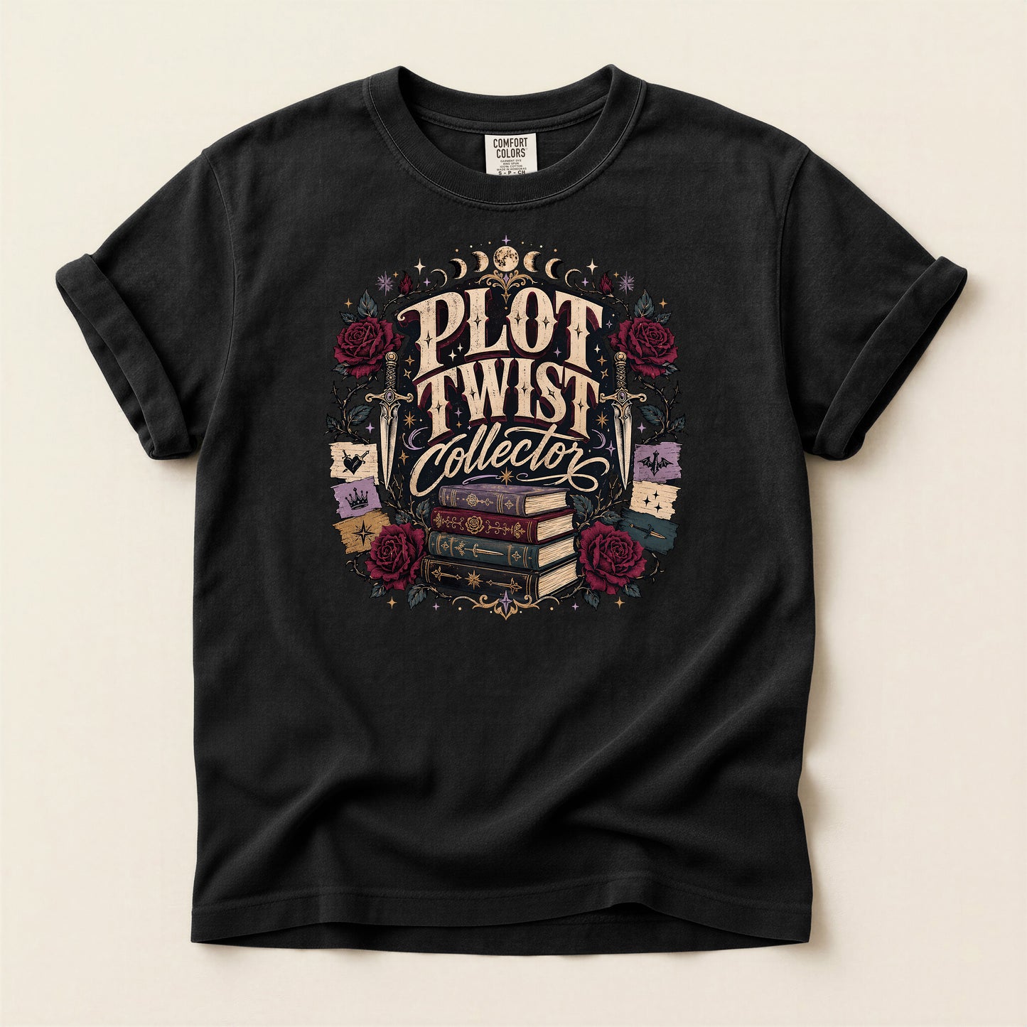 Plot Twist Collector T-Shirt — Vintage Book Lover Graphic Tee