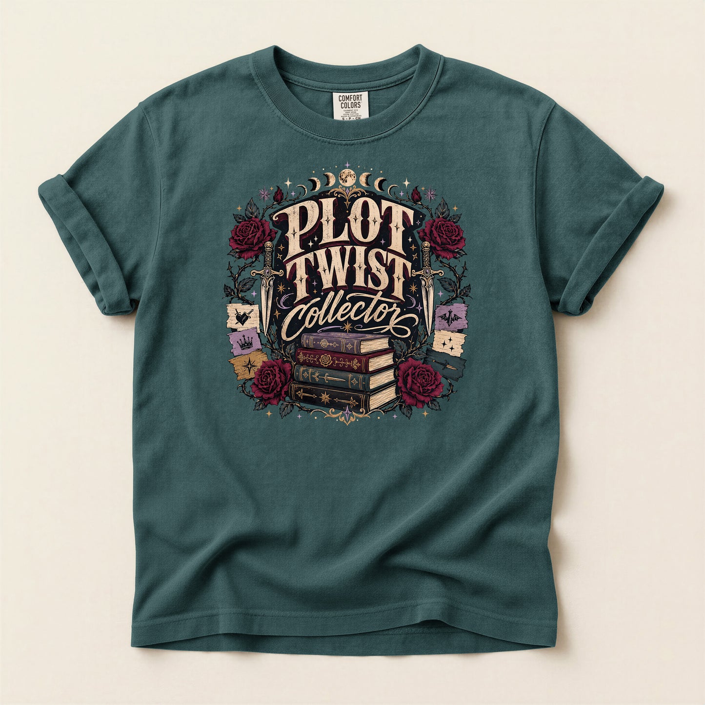 Plot Twist Collector T-Shirt — Vintage Book Lover Graphic Tee