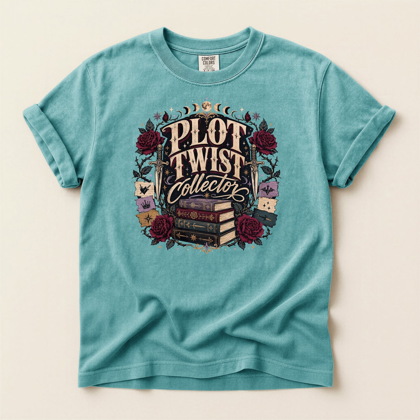 Plot Twist Collector T-Shirt — Vintage Book Lover Graphic Tee