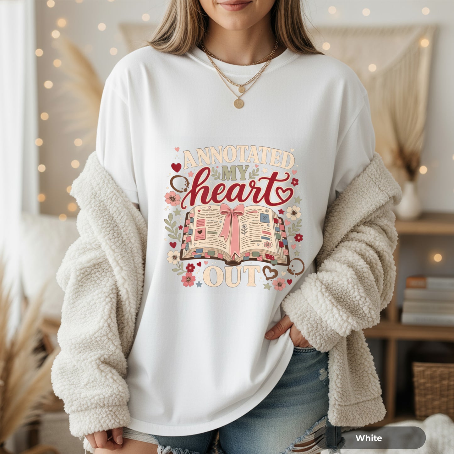 Annotated My Heart Out T-Shirt — Cute Book Lover Graphic Tee