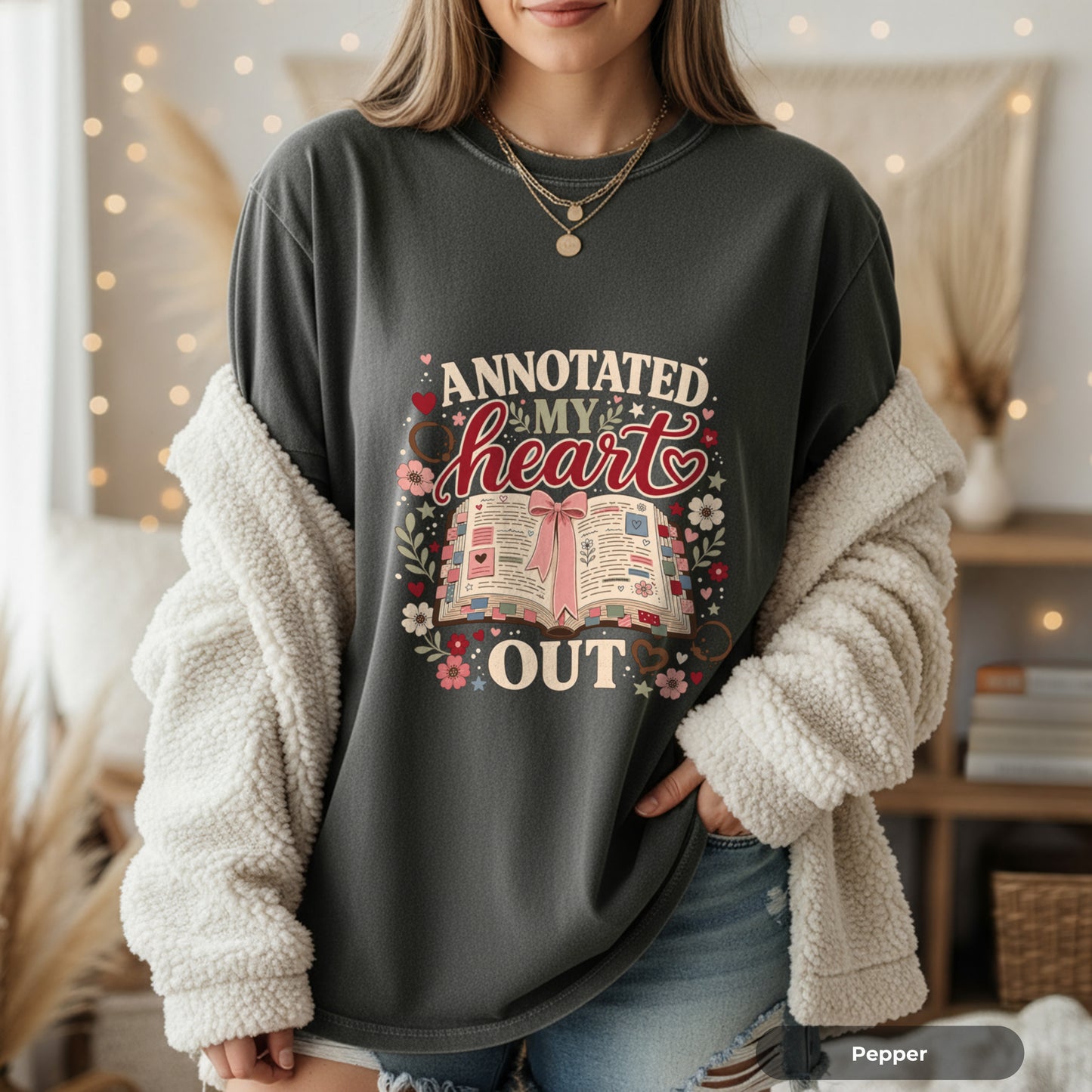 Annotated My Heart Out T-Shirt — Cute Book Lover Graphic Tee