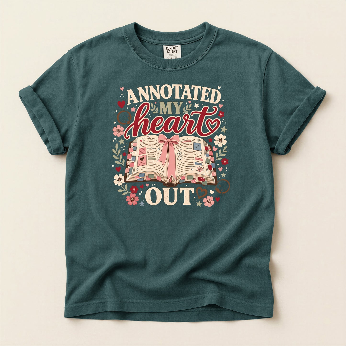 Annotated My Heart Out T-Shirt — Cute Book Lover Graphic Tee