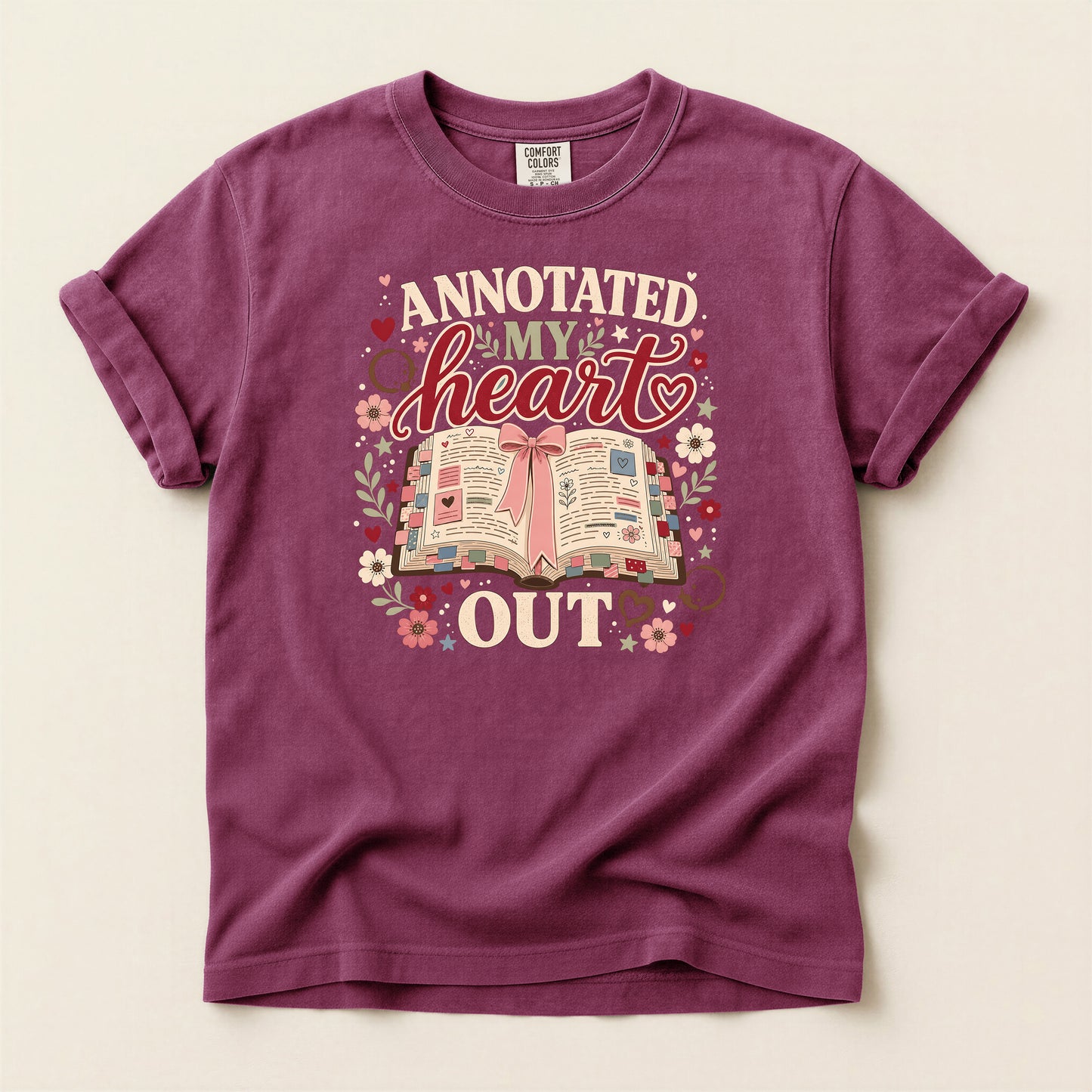 Annotated My Heart Out T-Shirt — Cute Book Lover Graphic Tee