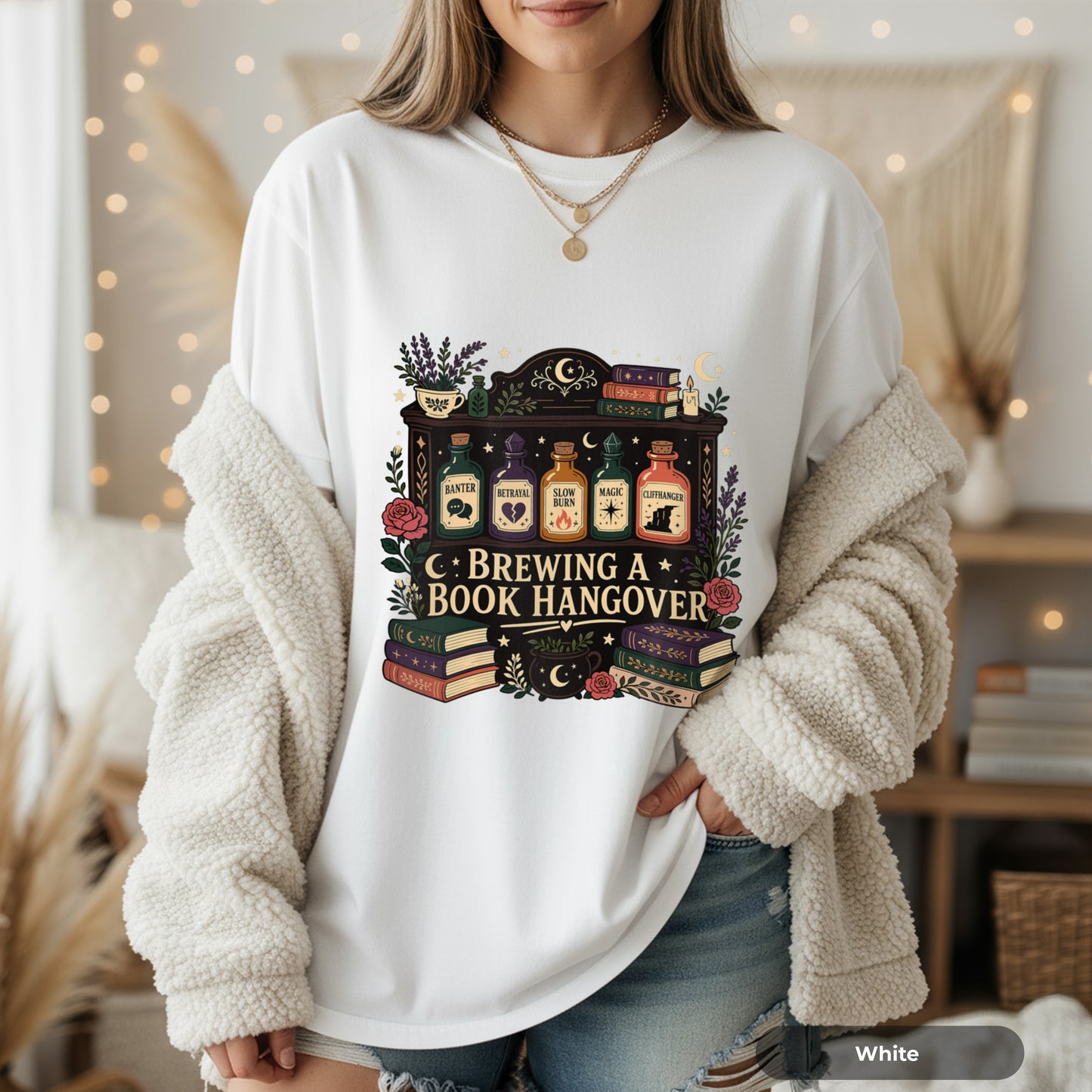 Brewing a Book Hangover T-Shirt