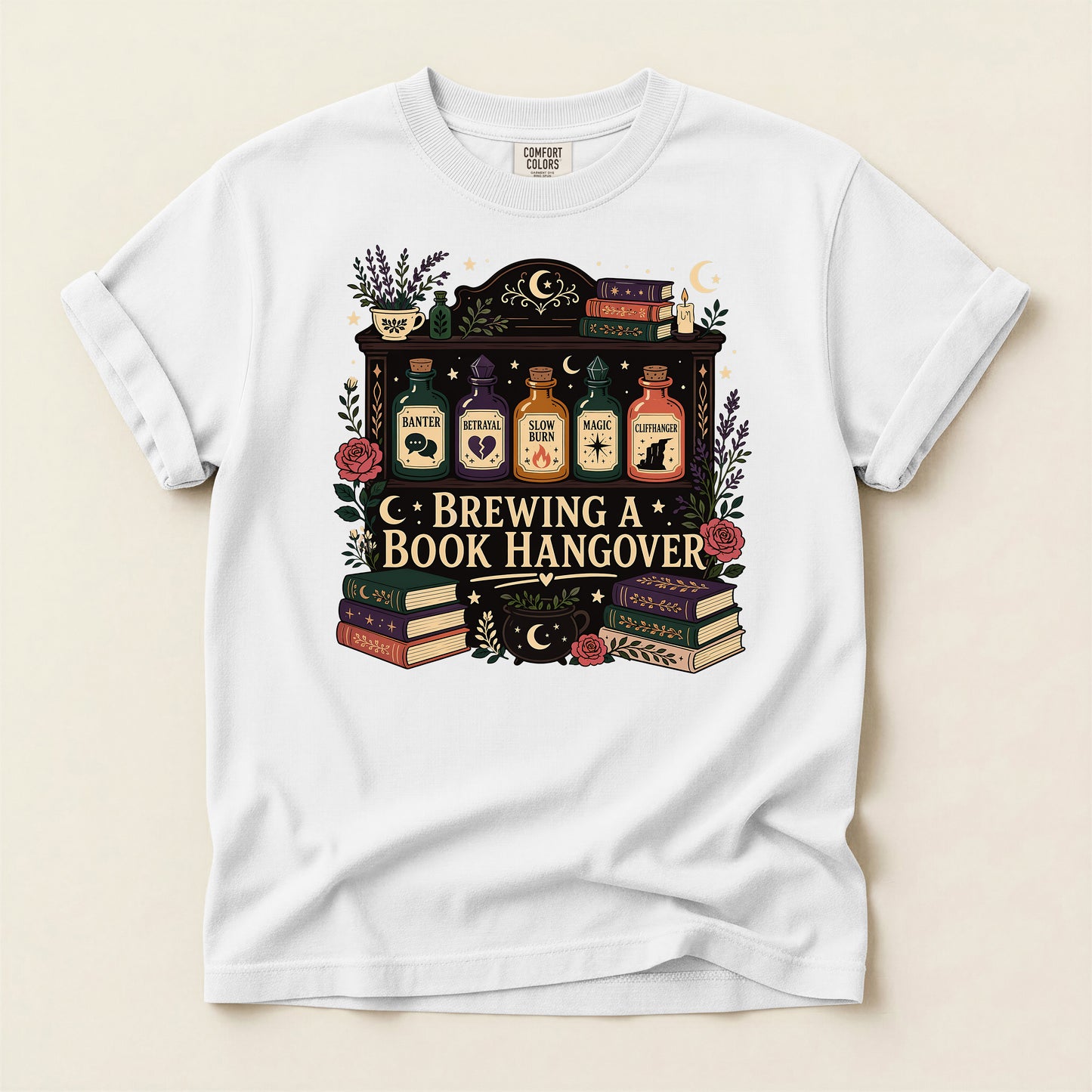 Brewing a Book Hangover T-Shirt