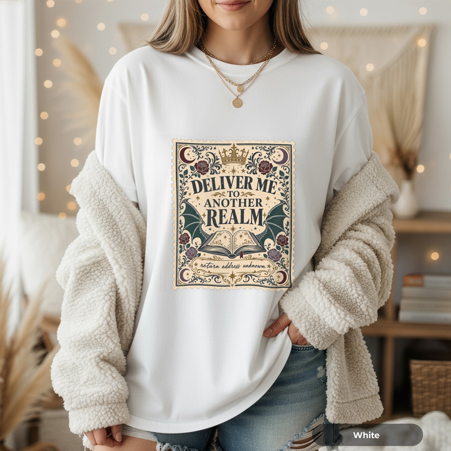 Deliver Me to Another Realm T-Shirt — Vintage Fantasy Graphic Tee