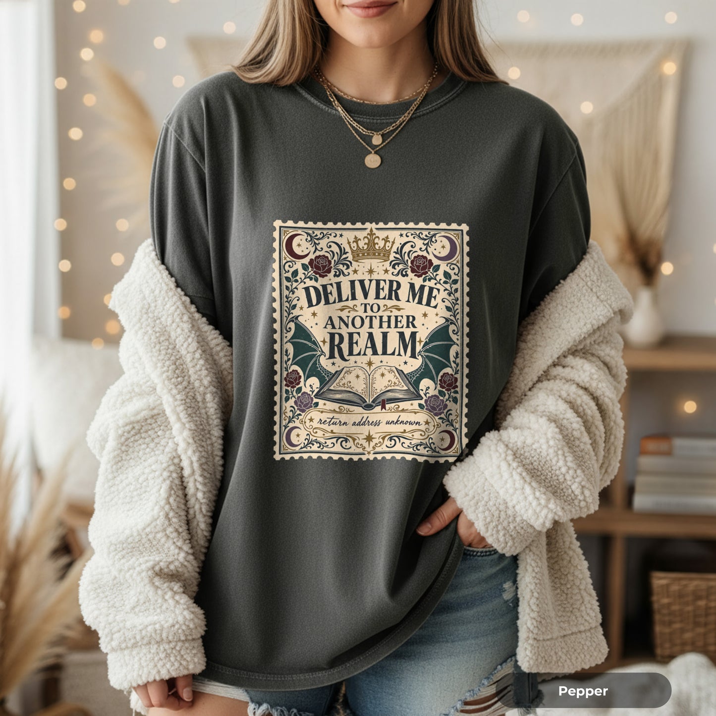 Deliver Me to Another Realm T-Shirt — Vintage Fantasy Graphic Tee