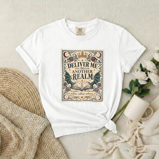 Deliver Me to Another Realm T-Shirt — Vintage Fantasy Graphic Tee