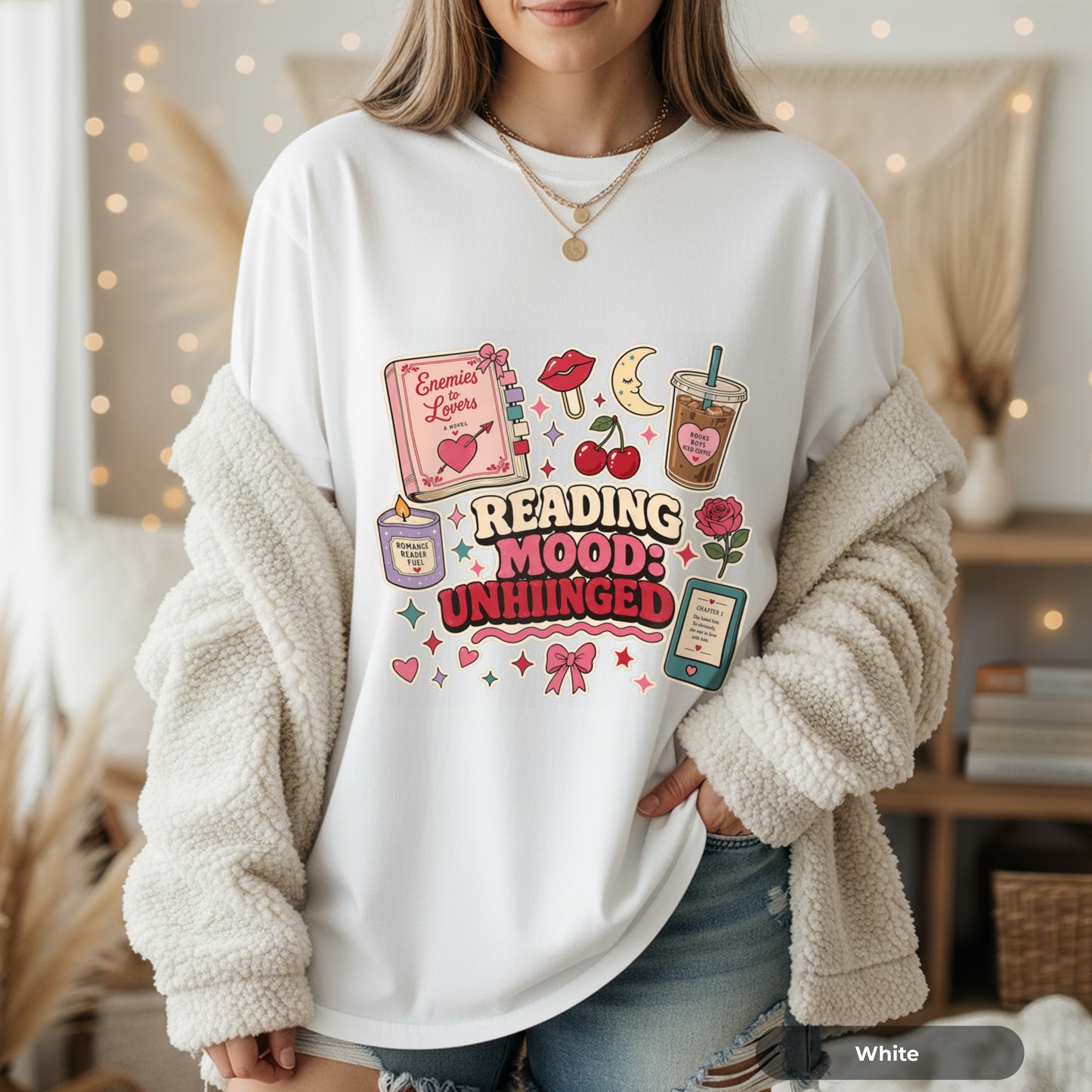 Reading Mood Unhinged T-Shirt — Cute Bookish Graphic Tee