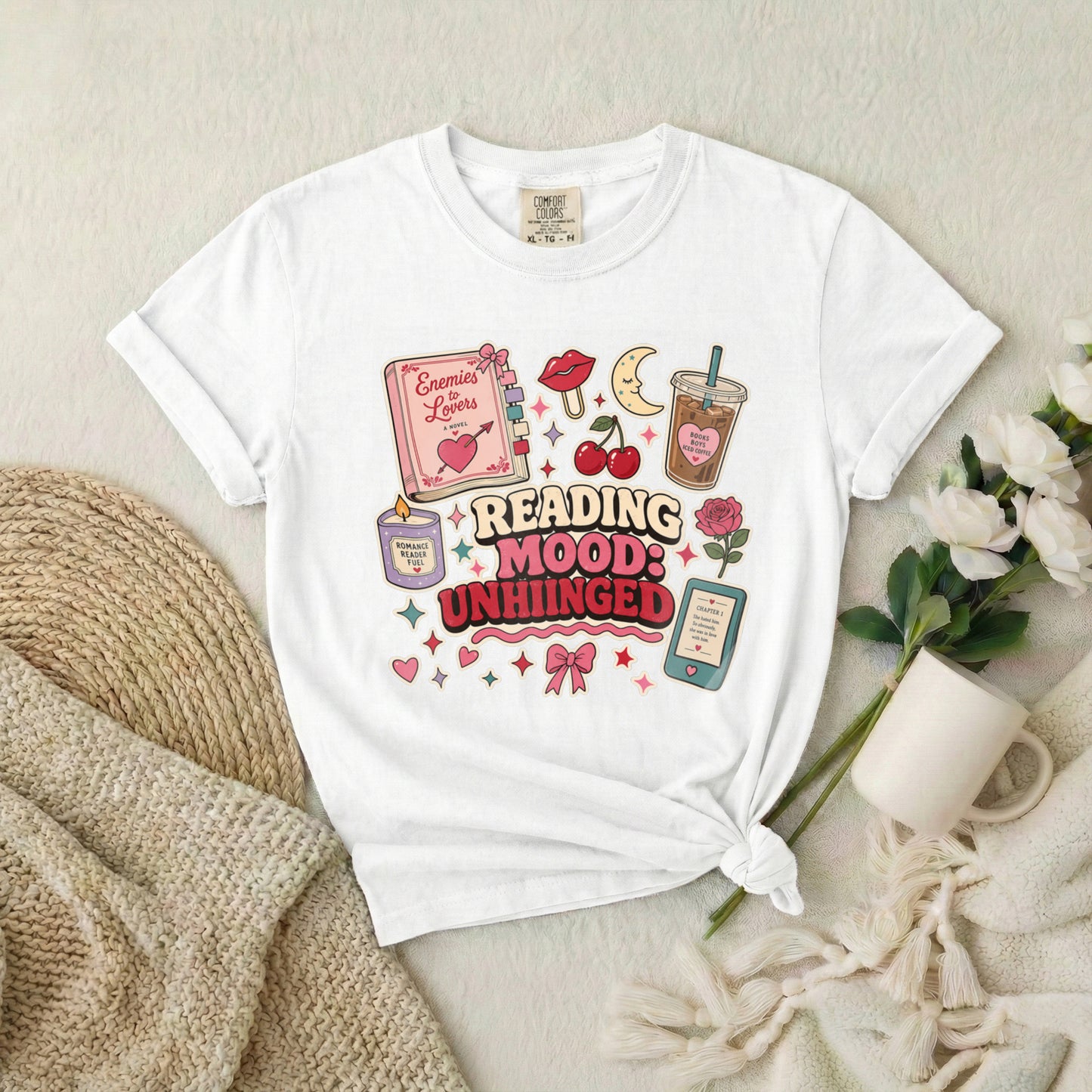 Reading Mood Unhinged T-Shirt — Cute Bookish Graphic Tee
