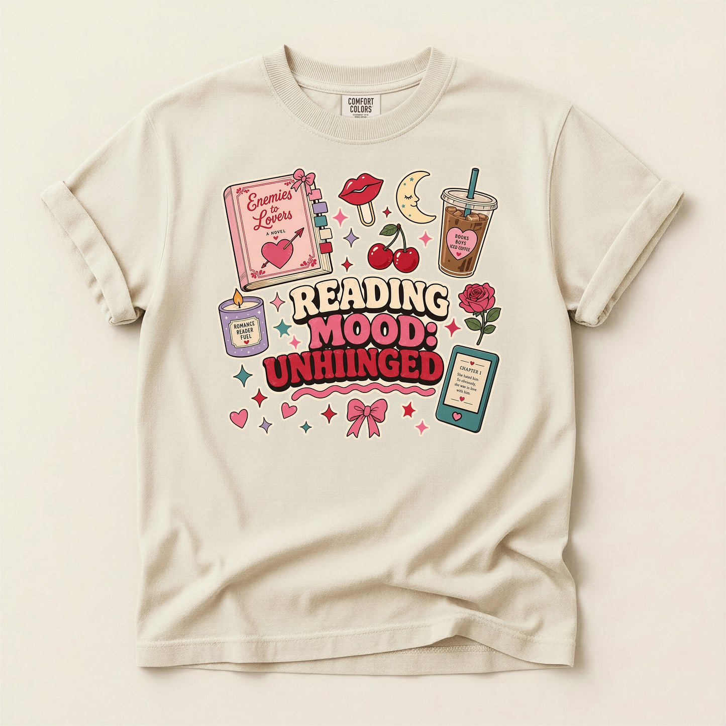 Reading Mood Unhinged T-Shirt — Cute Bookish Graphic Tee