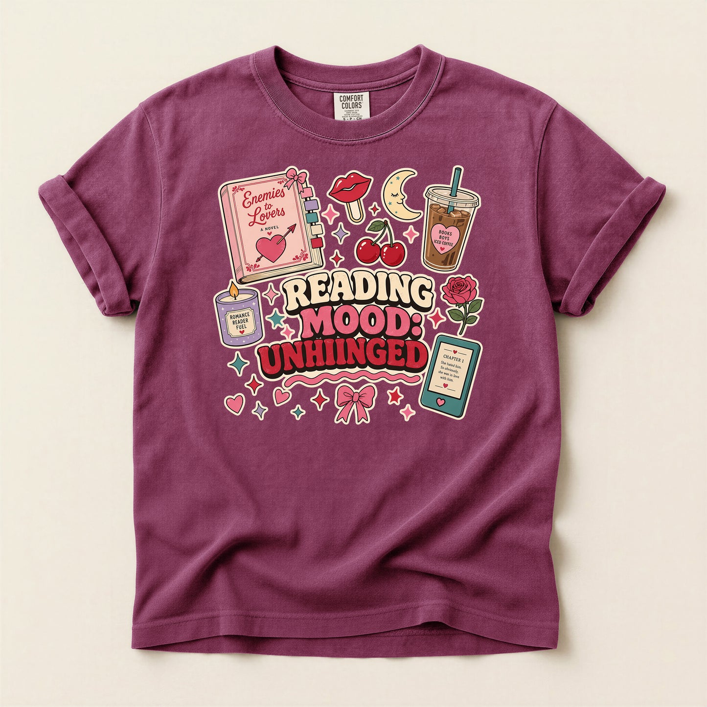 Reading Mood Unhinged T-Shirt — Cute Bookish Graphic Tee