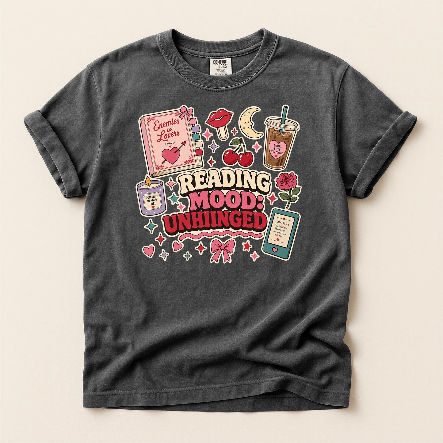 Reading Mood Unhinged T-Shirt — Cute Bookish Graphic Tee