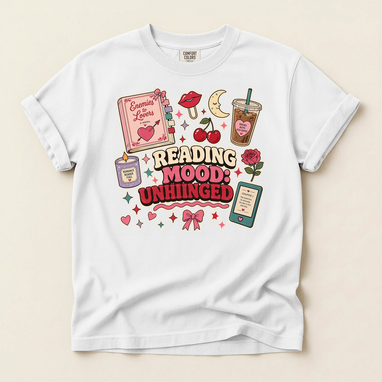 Reading Mood Unhinged T-Shirt — Cute Bookish Graphic Tee