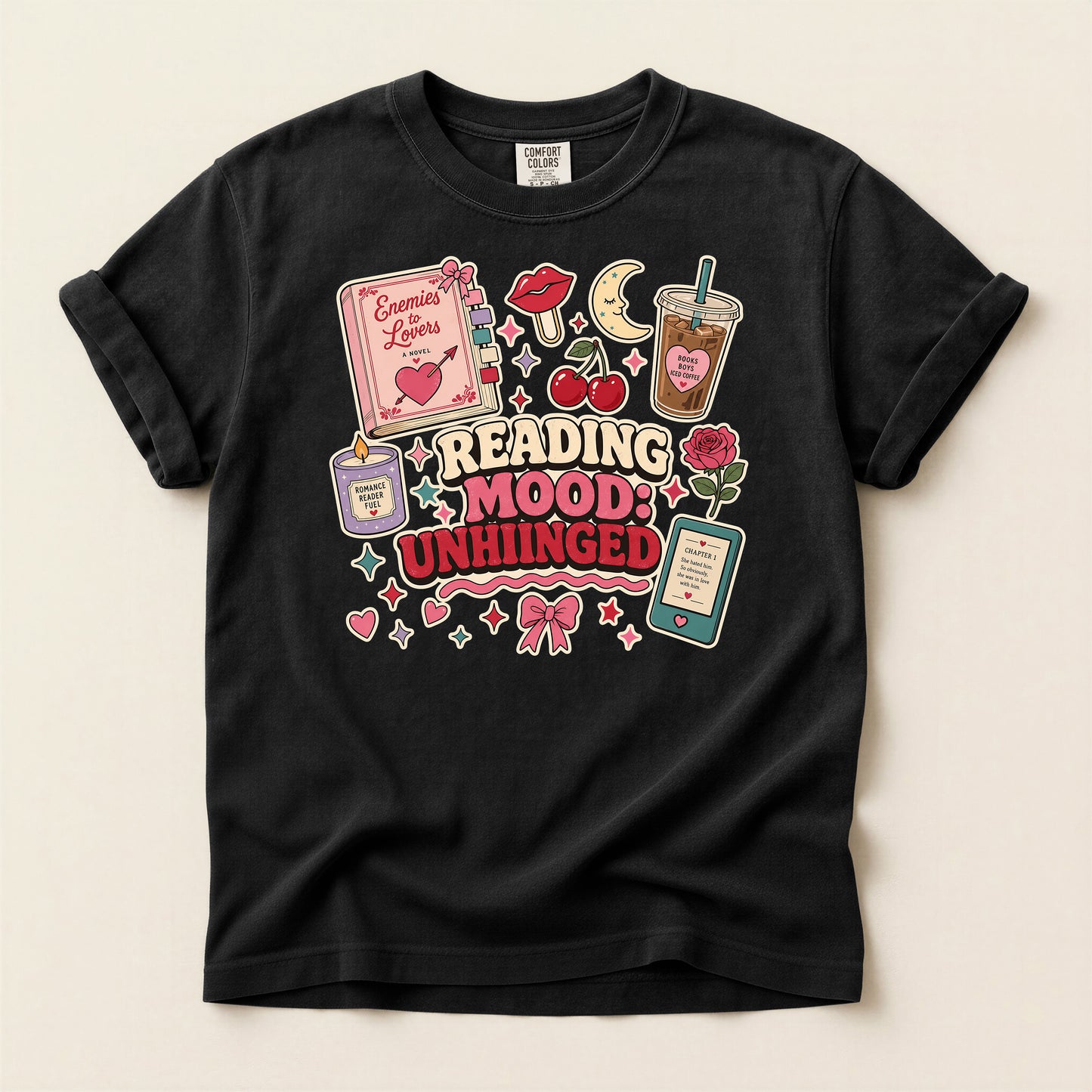 Reading Mood Unhinged T-Shirt — Cute Bookish Graphic Tee