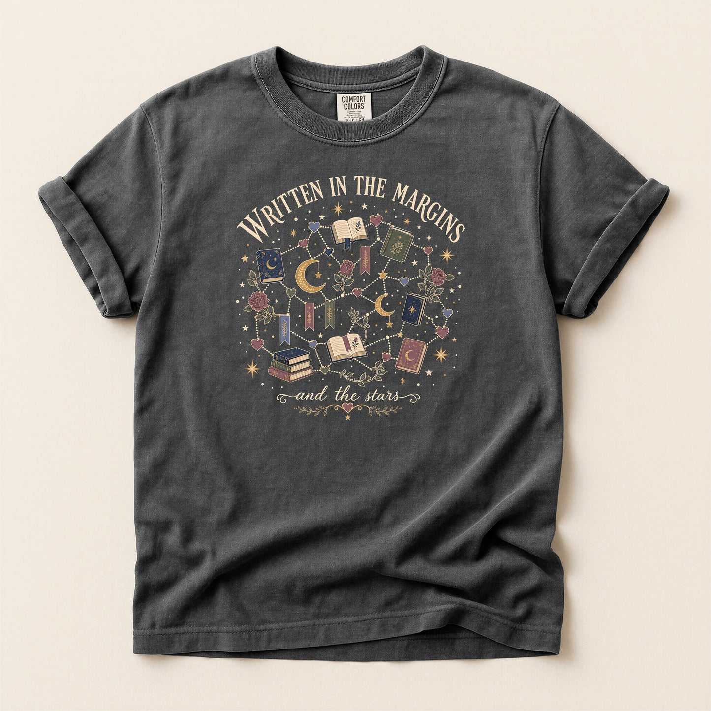 Book Lover T-Shirt — 'Written in the Margins" Reading Graphic Tee