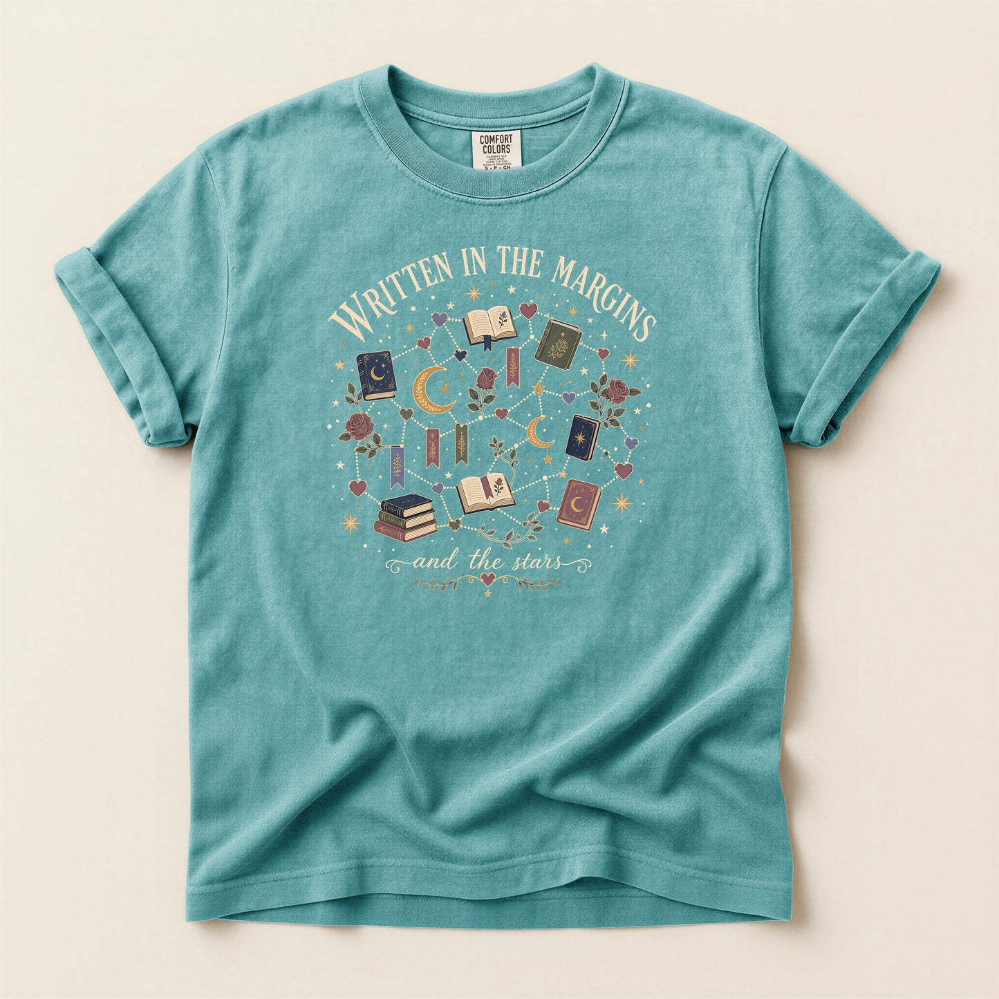 Book Lover T-Shirt — 'Written in the Margins" Reading Graphic Tee