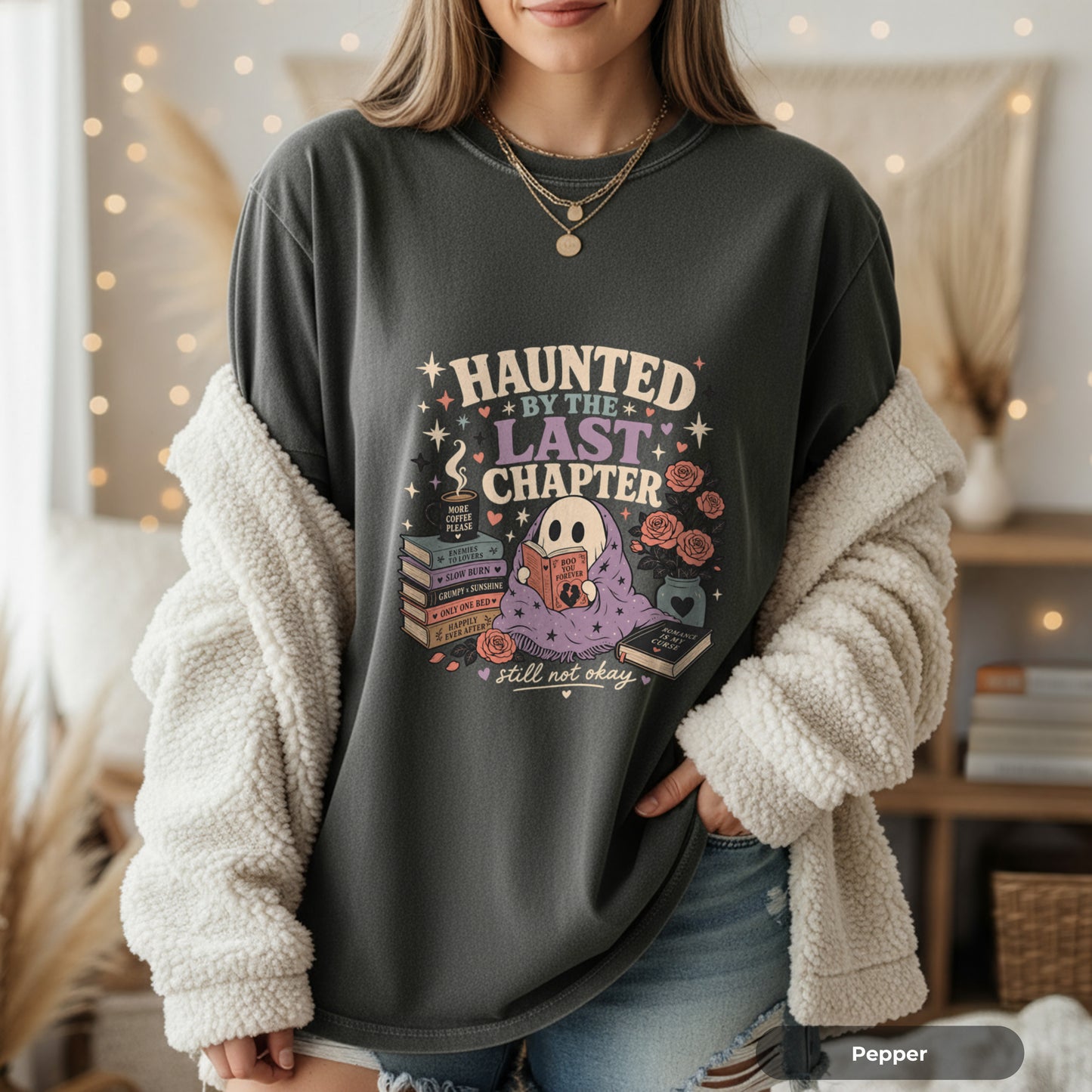 Haunted by the Last Chapter T‑Shirt